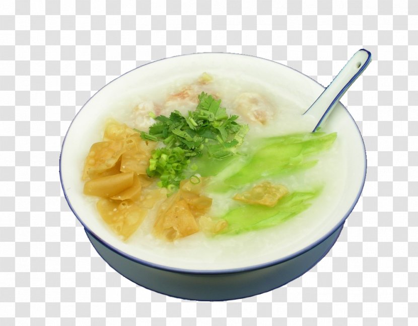 Chinese Cuisine Congee Vegetarian Breakfast Food - Bitter Melon Ribs Soup Transparent PNG