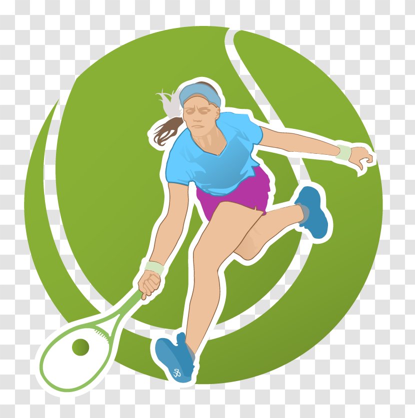 Tennis Player Racket Euclidean Vector - Joint Transparent PNG