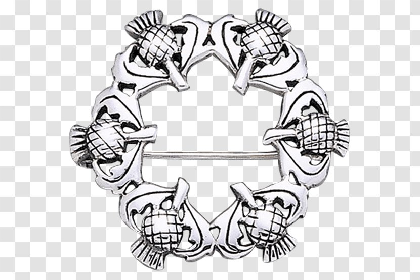 Scotland Thistle Kilt Celtic Brooch - Pin Transparent PNG
