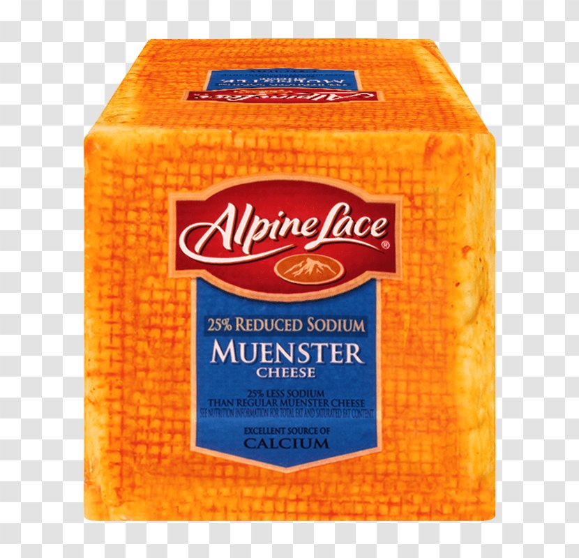 Muenster Cheese Delicatessen Land O'Lakes Swiss - American - Block Transparent PNG