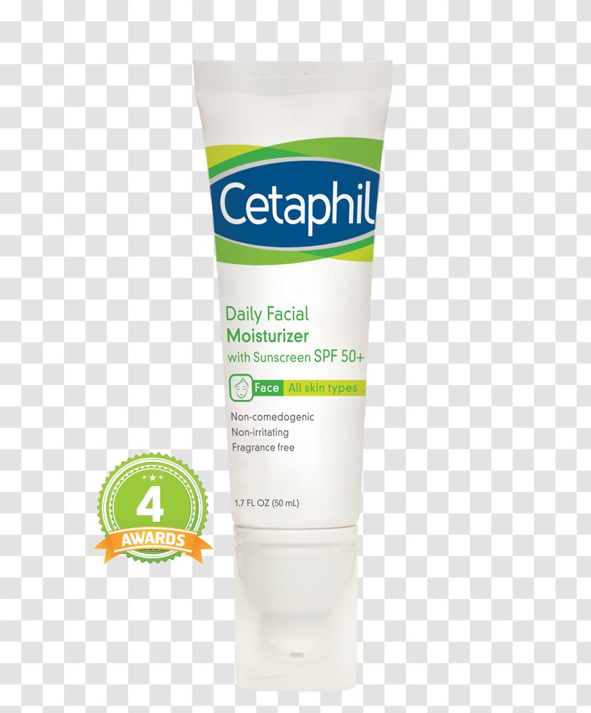 Sunscreen Lotion Cetaphil Daily Facial Moisturizer - Cosmetics Transparent PNG