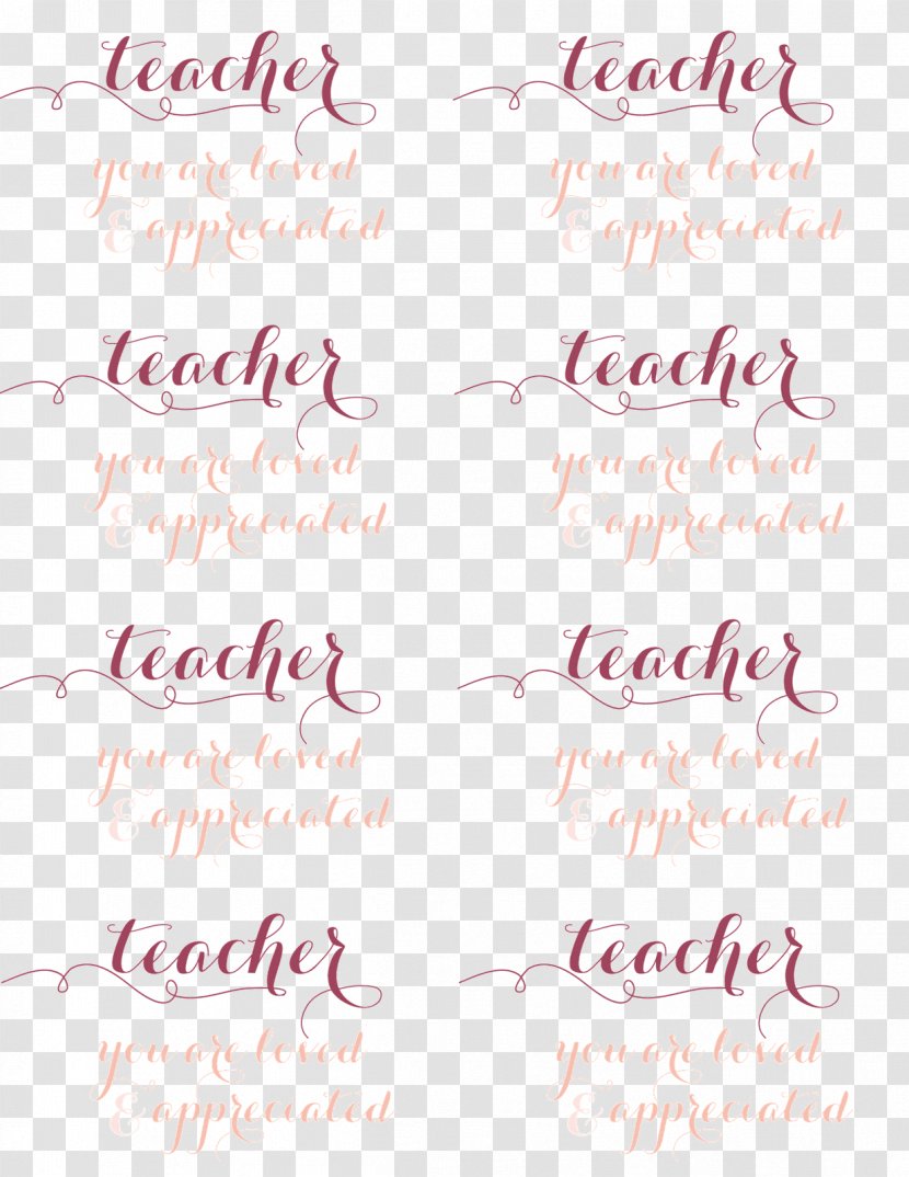 Teacher Montessori Education Wedding Invitation Gift Calligraphy - Teachers Day Cards Transparent PNG