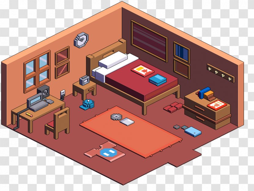 Isometric Projection Graphics In Video Games And Pixel Art Angle - Threedimensional Space Transparent PNG