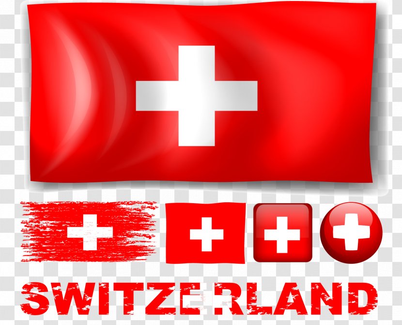 Flag Of Switzerland - Vector Hand Painted Swiss Transparent PNG