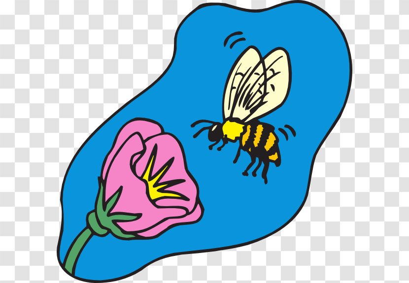 Bee Pollen Flower Honey Clip Art - Pollinator - Cliparts Transparent PNG