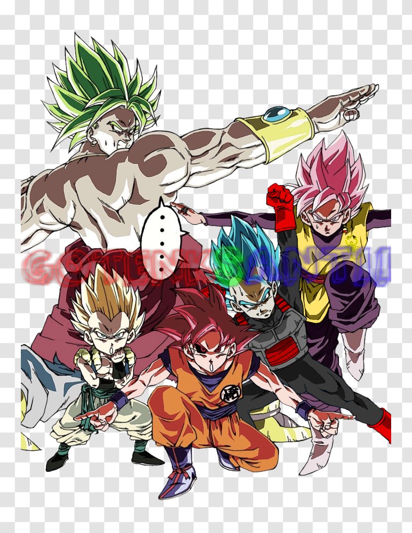 Goku Trunks Super Saiyan Goten - Watercolor Transparent PNG