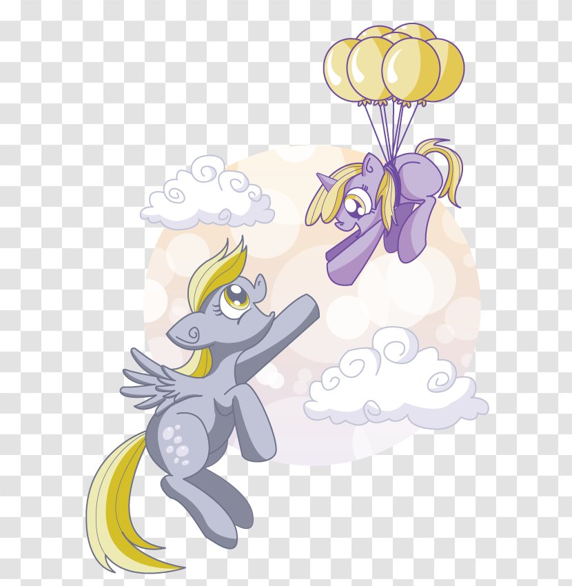 Pony Desktop Wallpaper Clip Art Winged Unicorn Illustration - Watercolor - My Little Ballons Transparent PNG