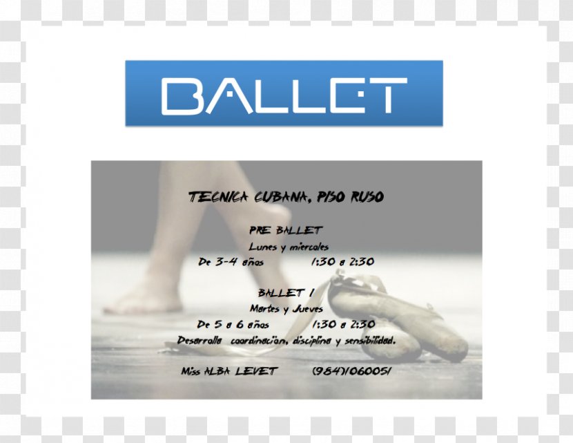 Brand Font - Advertising - Ballet Flyer Transparent PNG