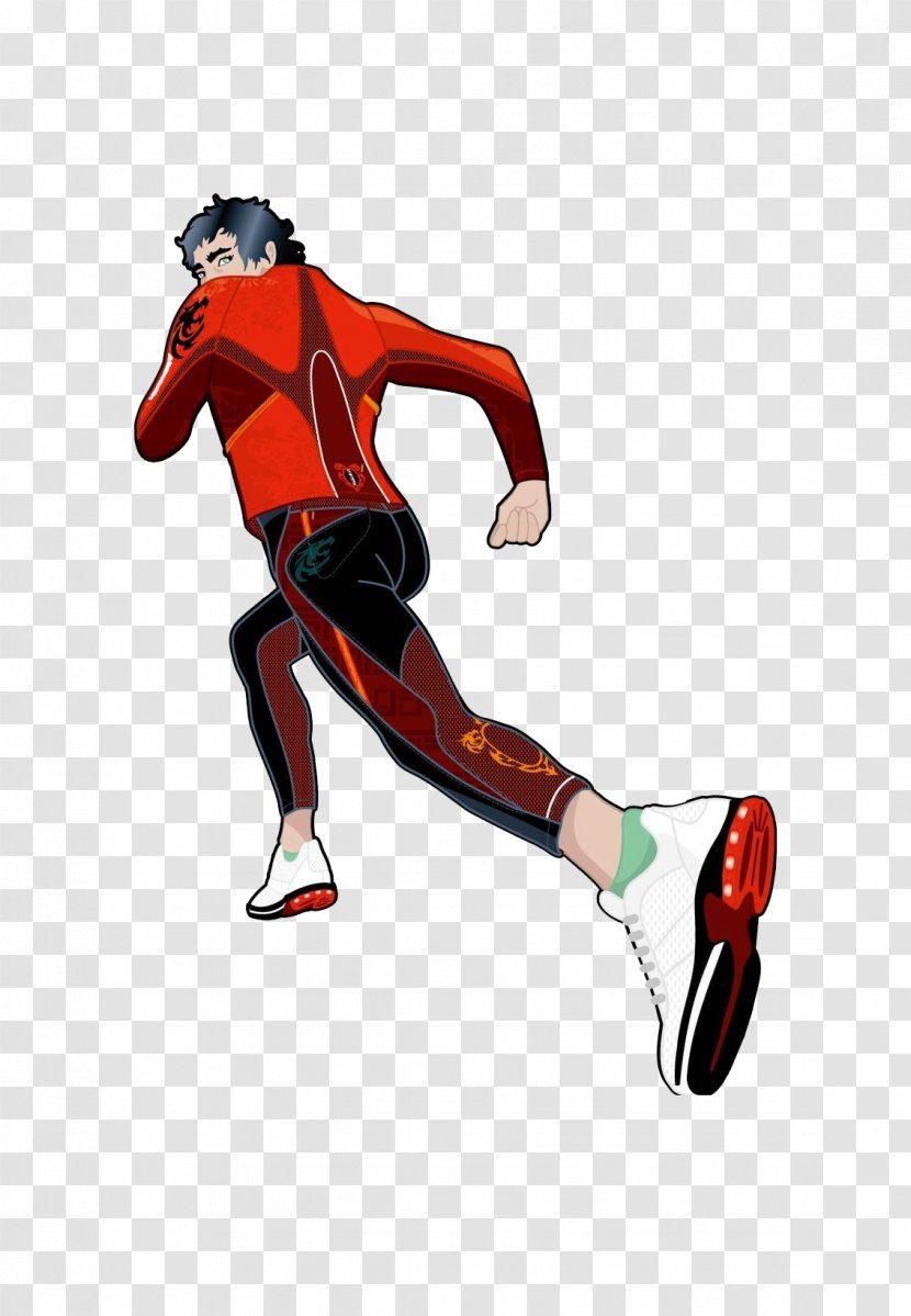 Running Sport Painting Illustration - Sports Equipment - Cartoon Man Transparent PNG