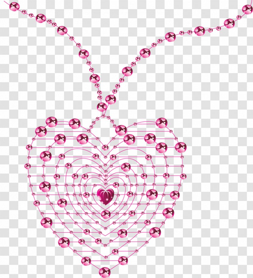 Heart Valentines Day Clip Art - Cartoon - Pink Love Jewelry Transparent PNG