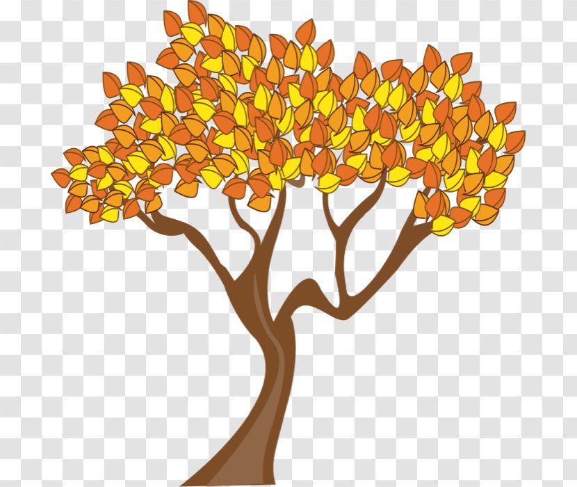 Autumn Tree Branch Clip Art - Cartoon - Pictures Of Season Transparent PNG