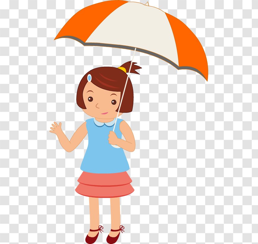 Boy Umbrella Toddler Clip Art - Cartoon Transparent PNG