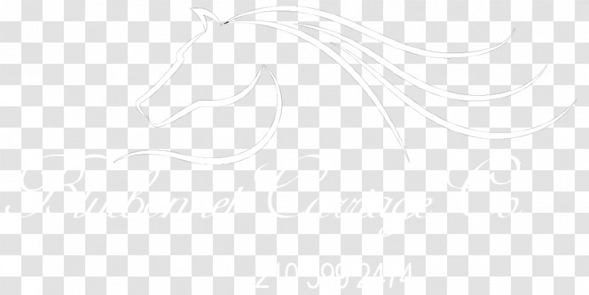 Line Art Sketch - Monochrome - Wedding Carriage Transparent PNG