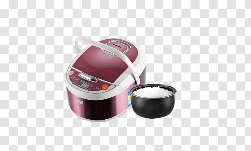 Congee Rice Cooker Cooked Food Cooking - Induction - Purple Transparent PNG