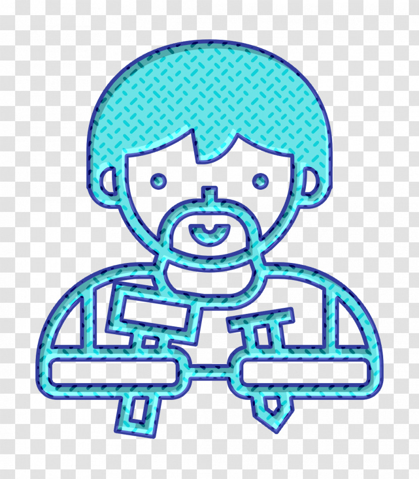 Builder Icon Professions And Jobs Icon Construction Worker Icon Transparent PNG