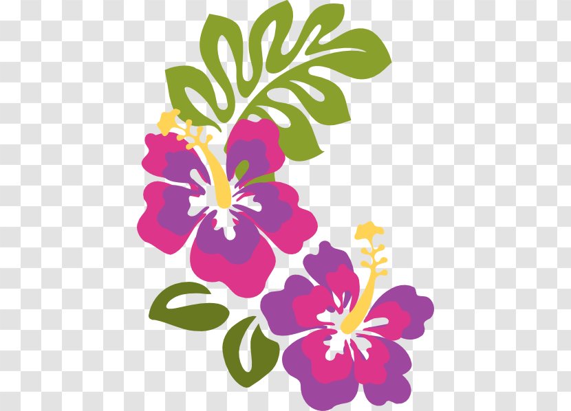 Hawaiian Hibiscus Flower Purple Clip Art - Pollinator - Beautician ...