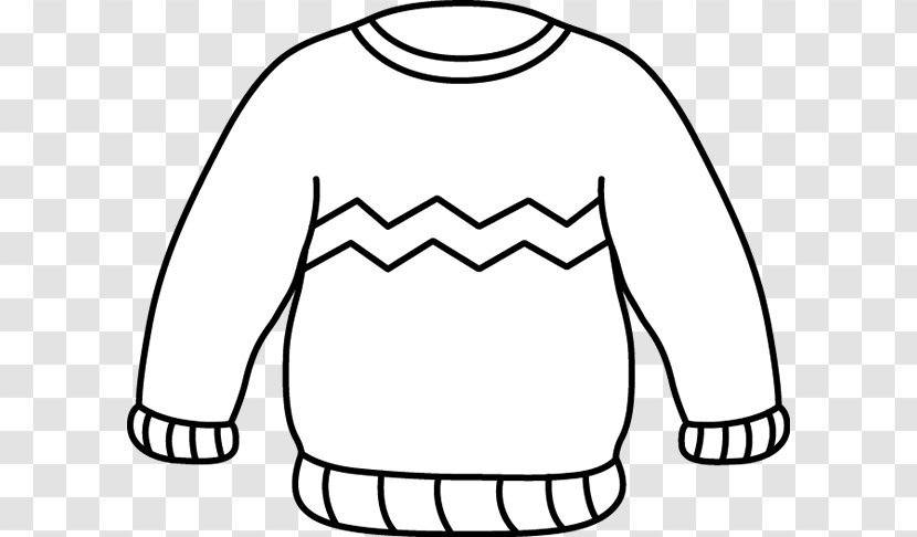 Christmas Jumper Sweater T-shirt Clothing Clip Art - Watercolor - Zig Zag Border Transparent PNG