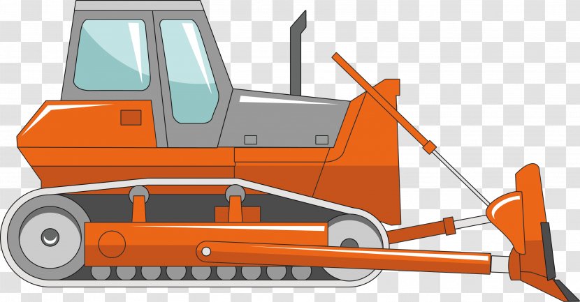 Bulldozer Architectural Engineering Euclidean Vector Heavy Equipment - Product Design - Construction Machinery Crawler Transparent PNG