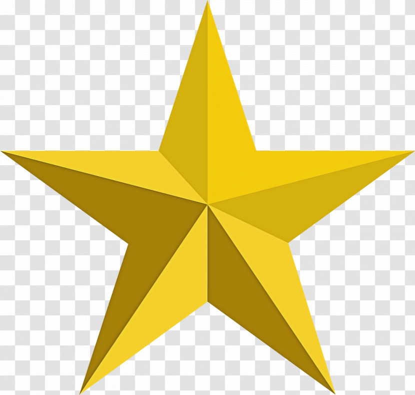 Yellow Star Symmetry Astronomical Object Transparent PNG