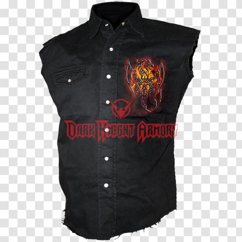 Black Sleeveless Shirt Waistcoat Intrauterine Device - Fantasy - Obsidian Sword Transparent PNG