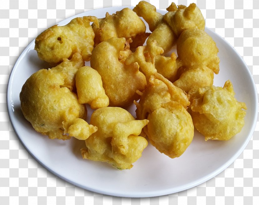 Fried Cauliflower Fritter Pakora Deep Frying 04574 - Cuisine - Mangaloreans Transparent PNG