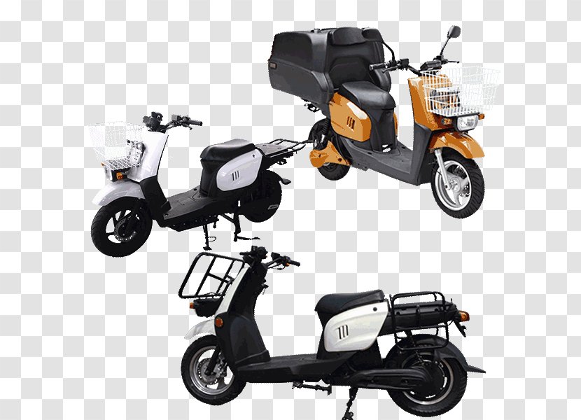 Electric Motorcycles And Scooters Wheel Motor Vehicle - Scooter - Delivery Transparent PNG