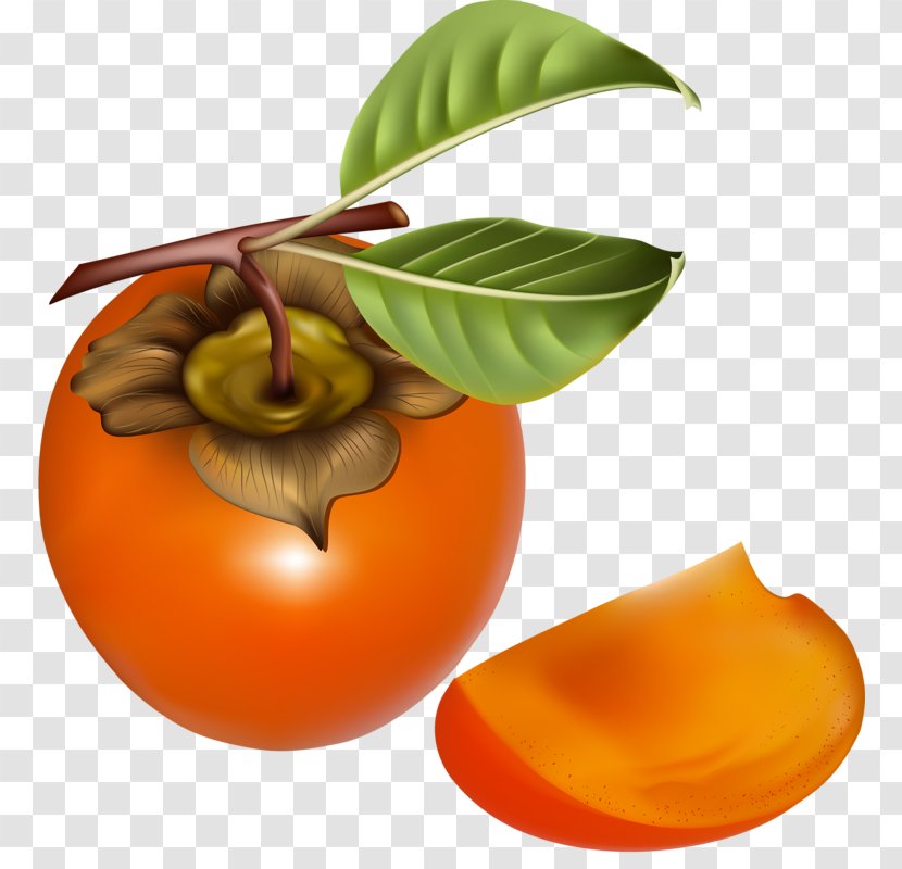 Persimmon Auglis Fruit - Ebony Trees And Persimmons - Orange Transparent PNG
