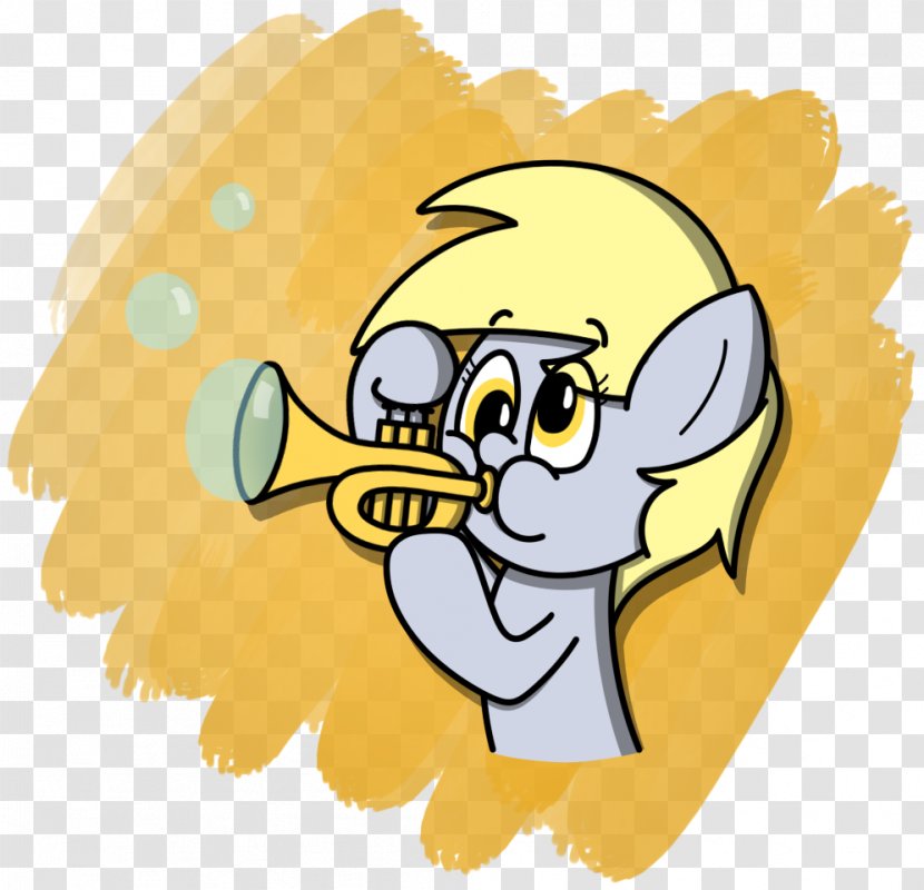 Derpy Hooves Pony Illustration Trumpet Character - Cartoon - Bubble Transparent PNG