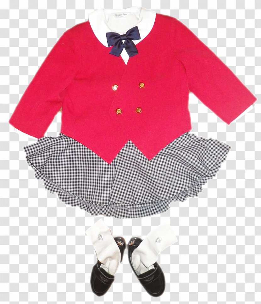 Takao Kindergarten Sleeve Takaomachi Uniform - Pink Transparent PNG