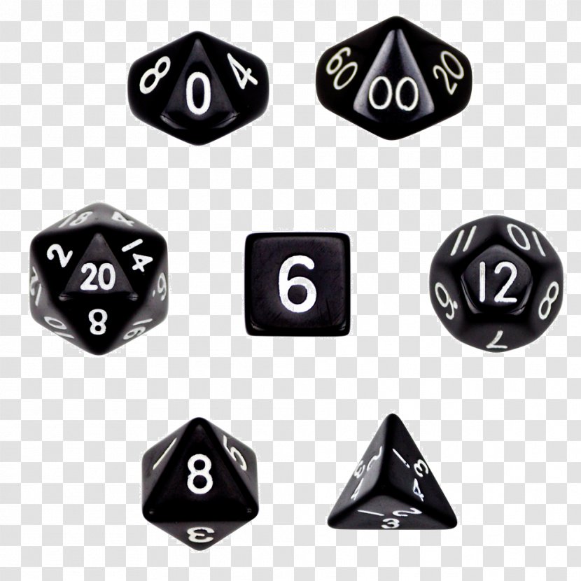 Wiz Dice 7 Die Polyhedral Set In Velvet Pouch GDIC-1123 Dungeons & Dragons Four-sided Role-playing Game - Cartoon Transparent PNG