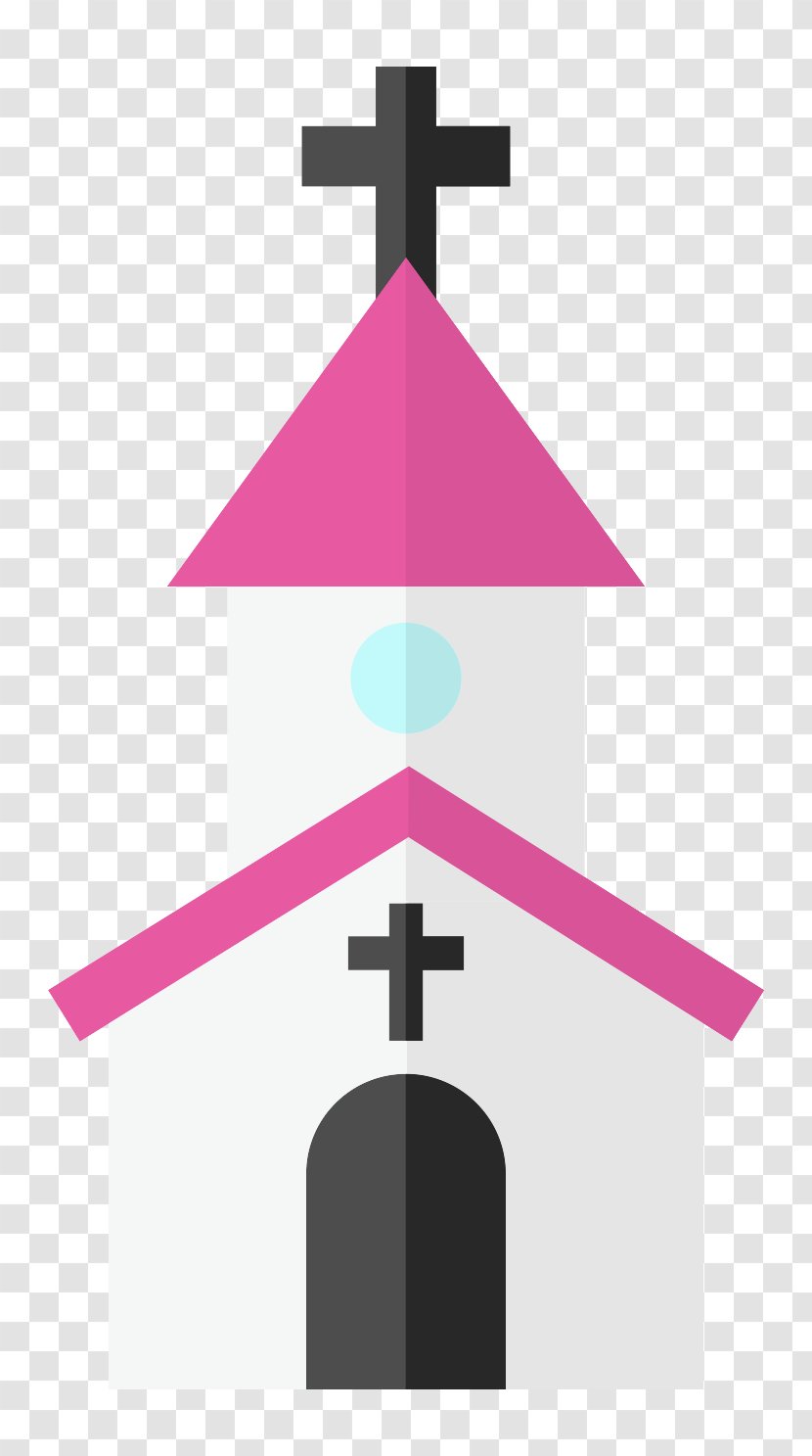 Icon - Church - Cross House Transparent PNG