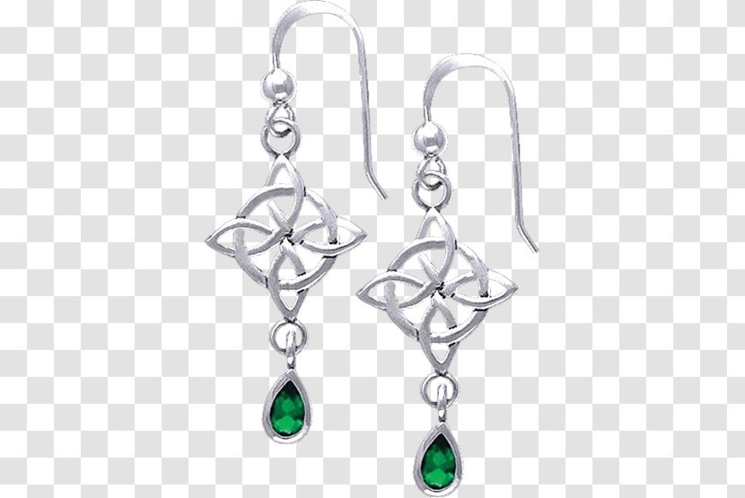 Earring Emerald Turquoise Silver Body Jewellery - Earrings Transparent PNG