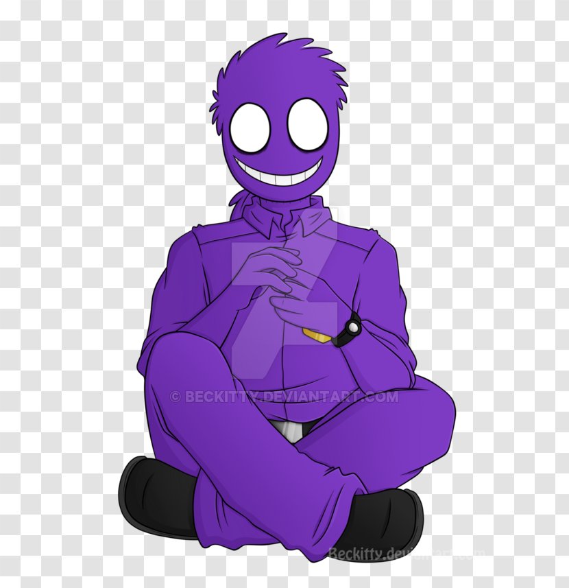 Five Nights At Freddy's Purple Man Character Fan Art - Heart Transparent PNG