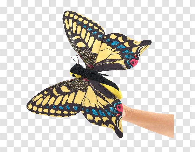 Finger Puppet Hand FOLKMANIS Butterfly - Stuffed Animals Cuddly Toys Transparent PNG