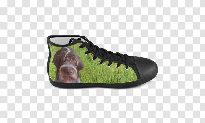 High-heeled Shoe Canvas High-top Sneakers - Footwear - Wirehaired Pointing Griffon Transparent PNG
