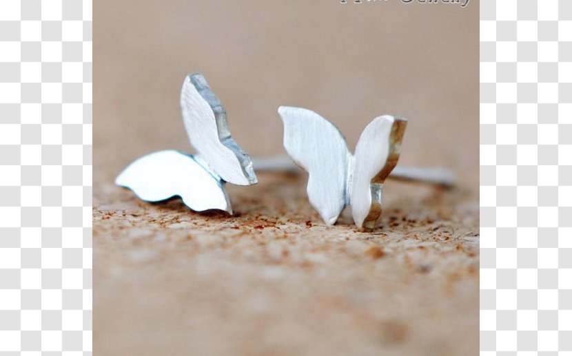 Earring Sterling Silver Jewellery Bitxi - Wing Transparent PNG
