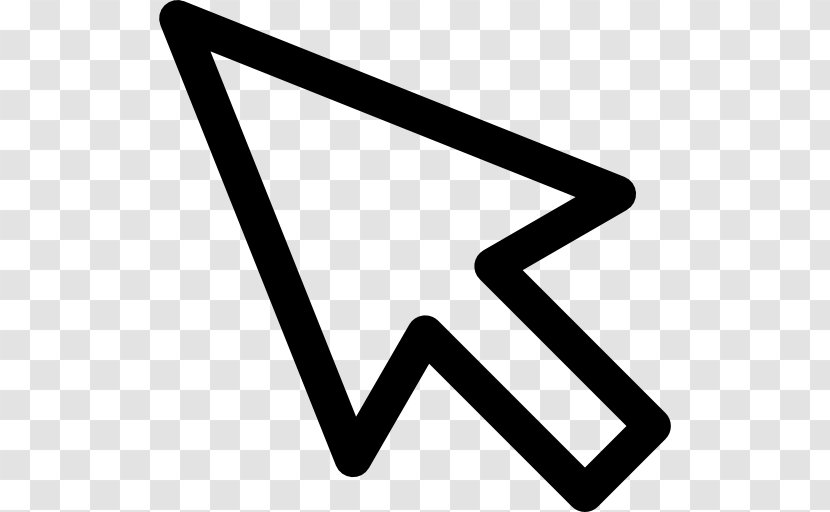 Computer Mouse Pointer Cursor Point And Click Arrow - Triangle Transparent PNG