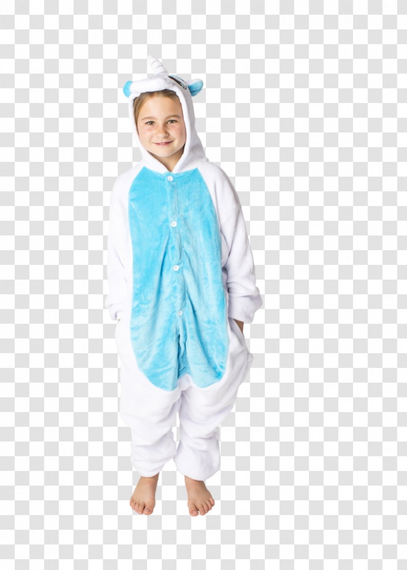 Pajamas Toddler Sleeve Outerwear Costume - Blue Unicorn Transparent PNG