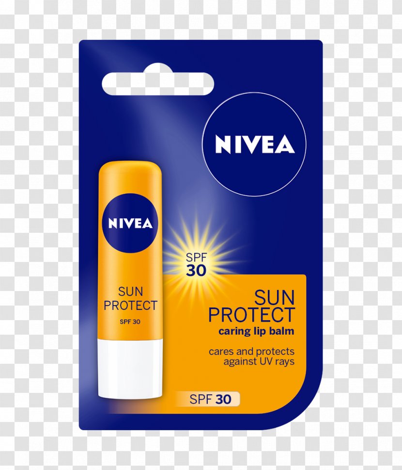 Lip Balm Nivea Shea Butter Cocoa - Sun Protect Transparent PNG