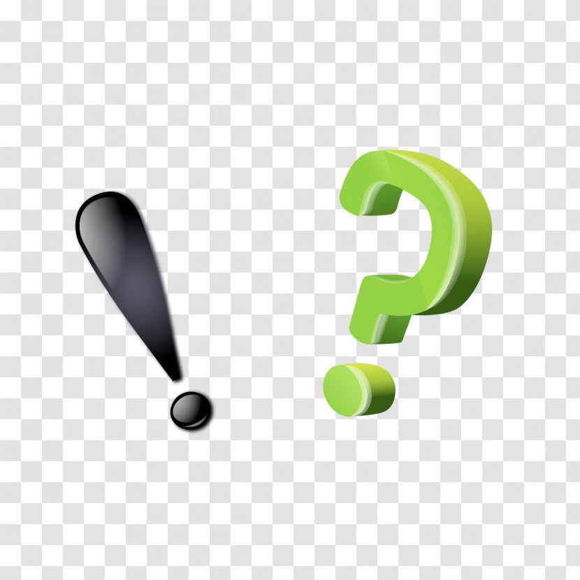 Exclamation Mark Question - Fishing Line - And Green Transparent PNG