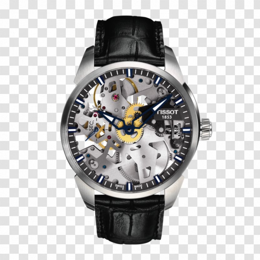 Tissot Skeleton Watch Jewellery Swiss Made - Watchmaker - Twenty-four Transparent PNG