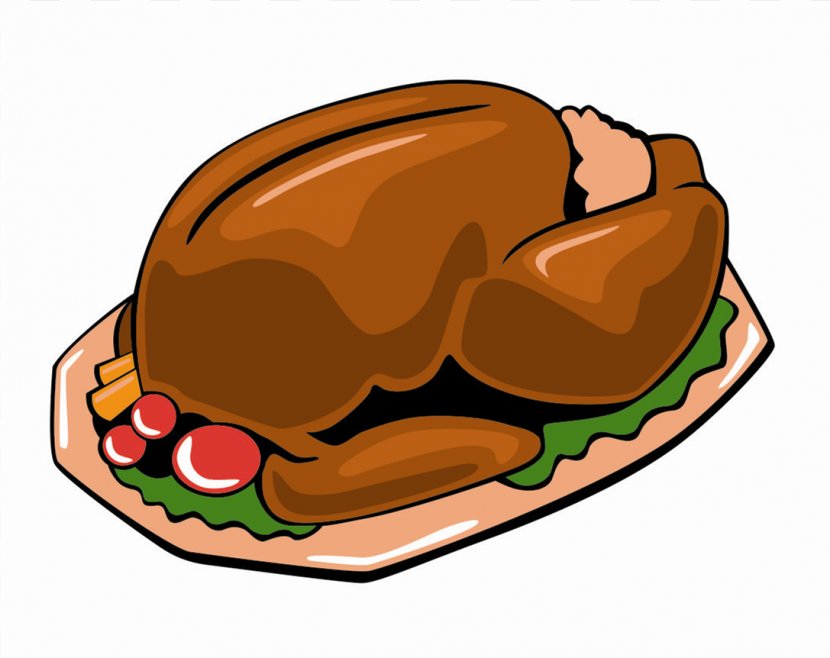 Turkey Meat Cartoon Thanksgiving Dinner Clip Art - Food Cliparts Transparent PNG