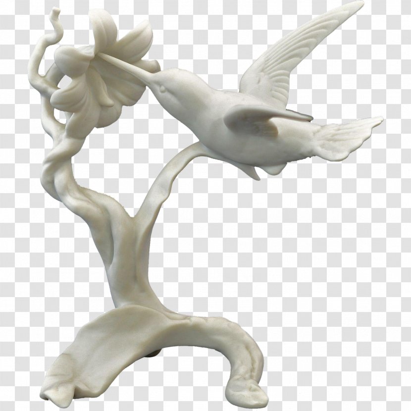 Hummingbird Figurine Bisque Porcelain Sculpture - Classical - Bird Transparent PNG
