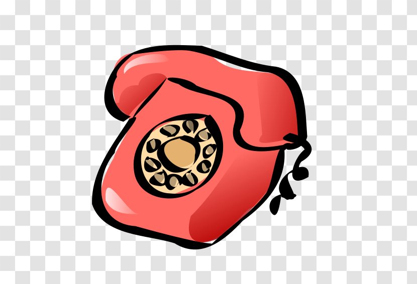 BlackBerry Classic Telephone Free Content Clip Art - Red Cartoon Phone Transparent PNG