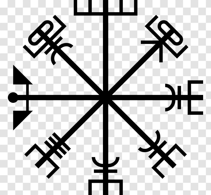 Vegvísir Viking Age Runes Compass - Tree Transparent PNG