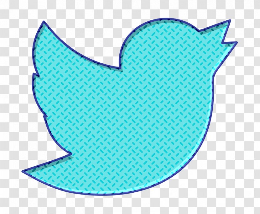 Twitter Icon Social Media - Turquoise - Wing Azure Transparent PNG