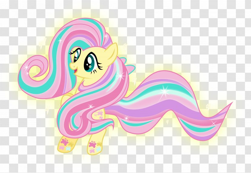 Fluttershy Rainbow Dash Applejack Pinkie Pie Pony - My Little Transparent PNG