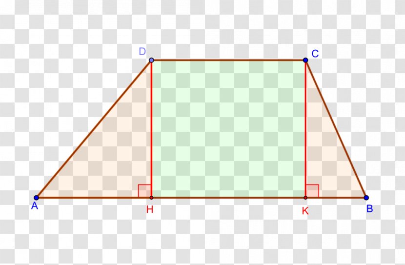 Triangle Area Trapezoid Rectangle - Geometry - Trapeze Vector Transparent PNG