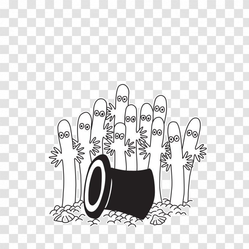 Hattifattener Moomins Moominvalley Who Will Comfort Toffle? Snufkin - Frame - Silhouette Transparent PNG
