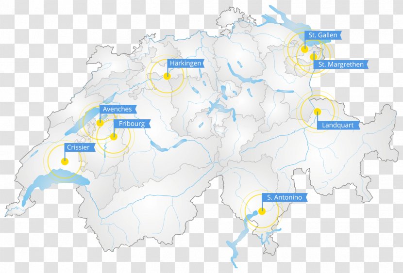 Switzerland Map - Tuberculosis Transparent PNG